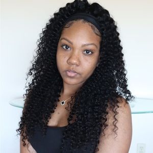 Deep Wave Curly Headband wig